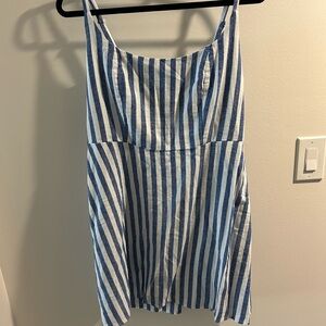 Old Navy Blue and White Striped Dress